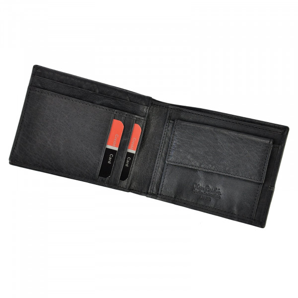 Pánská kožená peněženka Pierre Cardin Francois - černá