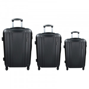 Sada 3 cestovních kufrů Madisson Reina S,M,L - černá