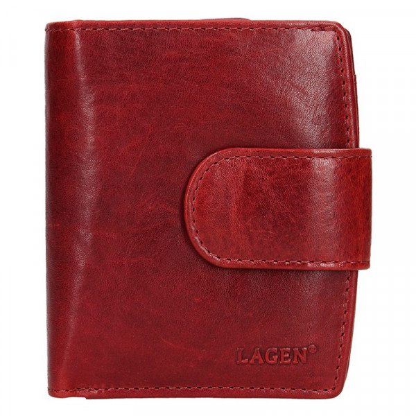 Dámská kožená peněženka Lagen Marcela - červená