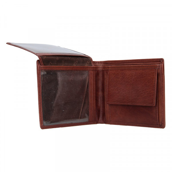 Pánská kožená peněženka Lagen Magnus - hnědá