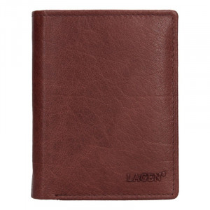 Pánská kožená peněženka Lagen Liam - hnědá