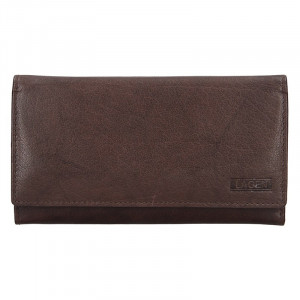 Dámská kožená peněženka Lagen Victoria - tmavě hnědá
