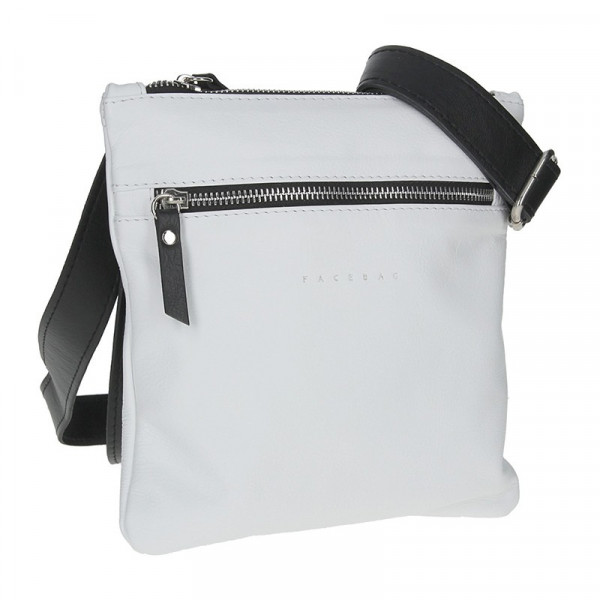 Pánská taška přes rameno Facebag Arnold - bílo-černá