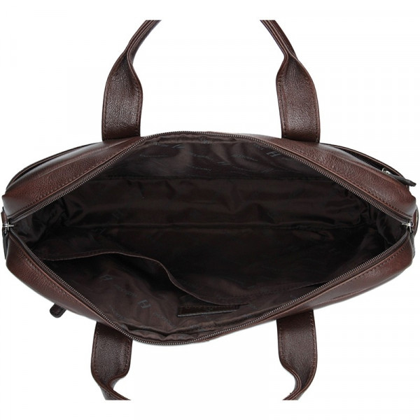 Pánská kožená taška přes rameno Hexagona Arles - tmavě hnědá
