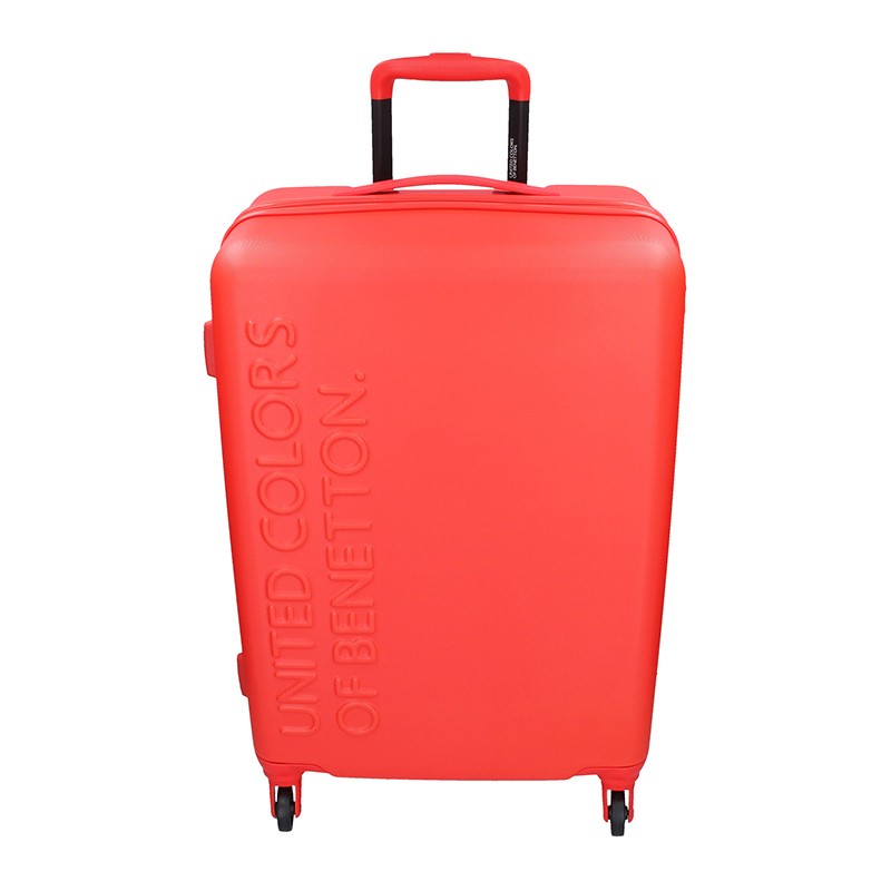 Cestovní kufr United Colors of Benetton Aura M - červená