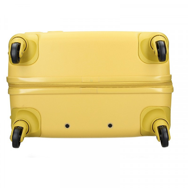 Cestovní kufr United Colors of Benetton Aura L - žlutá