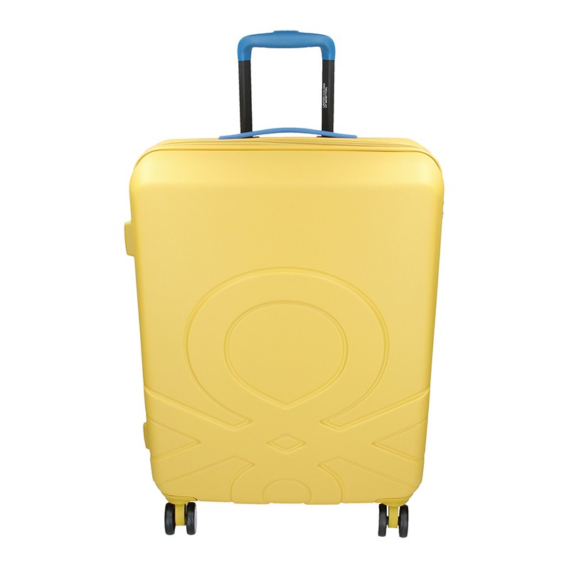 Cestovní kufr United Colors of Benetton Kanes M - žlutá