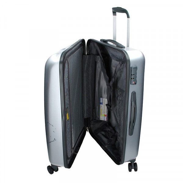 Kabinový cestovní kufr Ciak Roncato World M - stříbrná