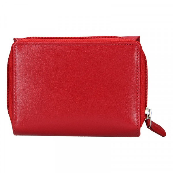 Dámská kožená peněženka Lagen Miriam - tmavě červená