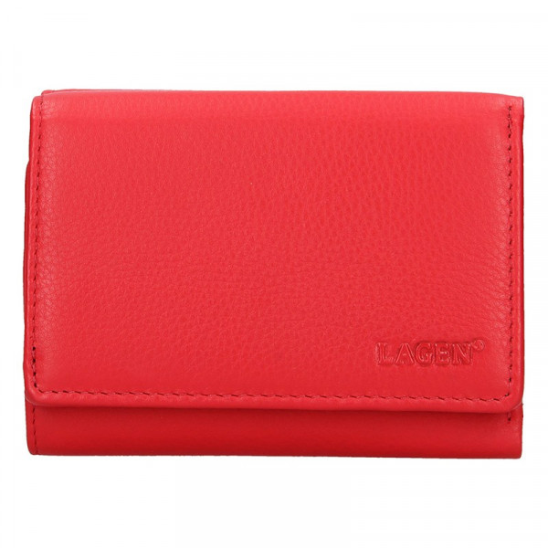 Dámská kožená peněženka Lagen Norra - červená