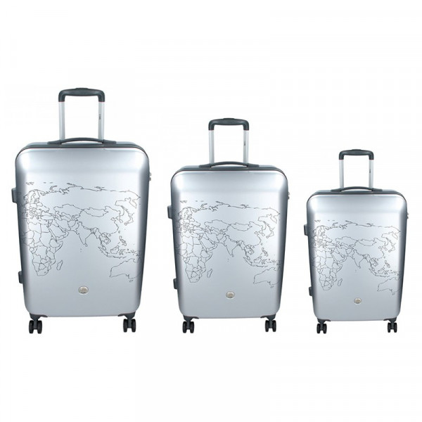 Sada 3 cestovních kufrů Ciak Roncato World S,M,L - šedá