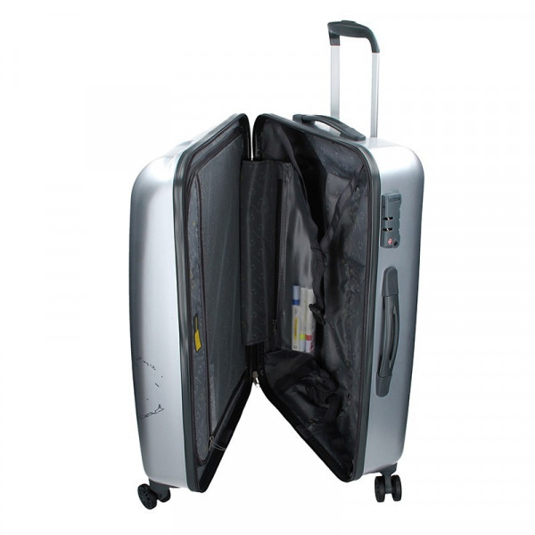 Sada 3 cestovních kufrů Ciak Roncato World S,M,L - stříbrná