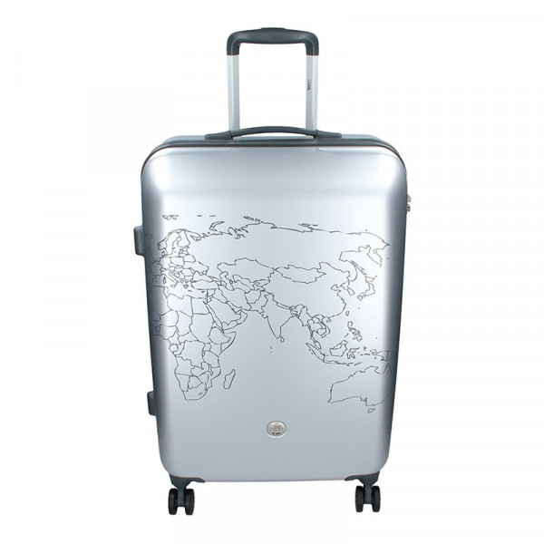 Sada 3 cestovních kufrů Ciak Roncato World S,M,L - stříbrná