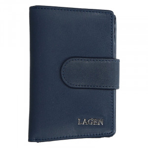 Dámská kožená peněženka Lagen Kamila - tmavě modrá