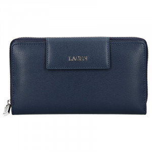 Dámská kožená peněženka Lagen Zora - tmavě modrá