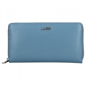 Dámská kožená peněženka Lagen Dita - modrá