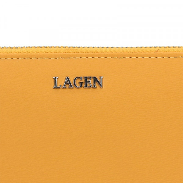 Dámská kožená peněženka Lagen Dita - žlutá