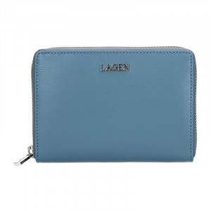 Dámská kožená peněženka Lagen Apolen - modrá