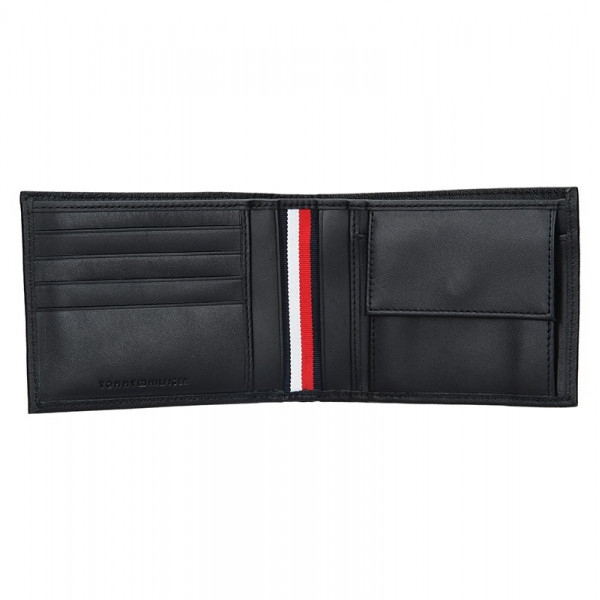 Pánská kožená peněženka Tommy Hilfiger Levron - černá