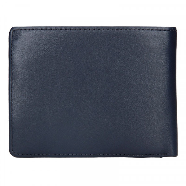 Pánská kožená peněženka Tommy Hilfiger Kenny - modrá