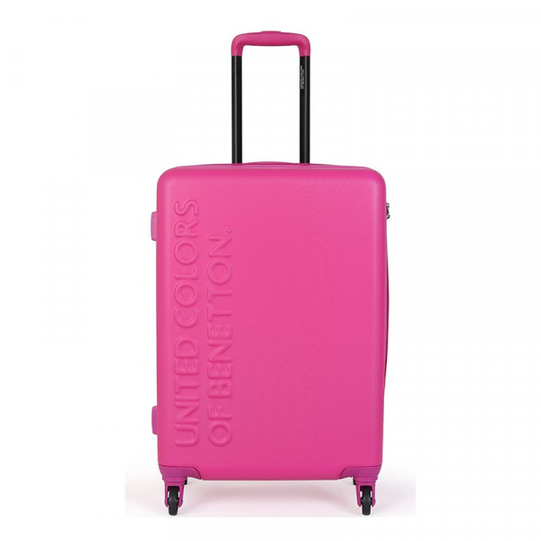 Cestovní kufr United Colors of Benetton Timis M - růžová