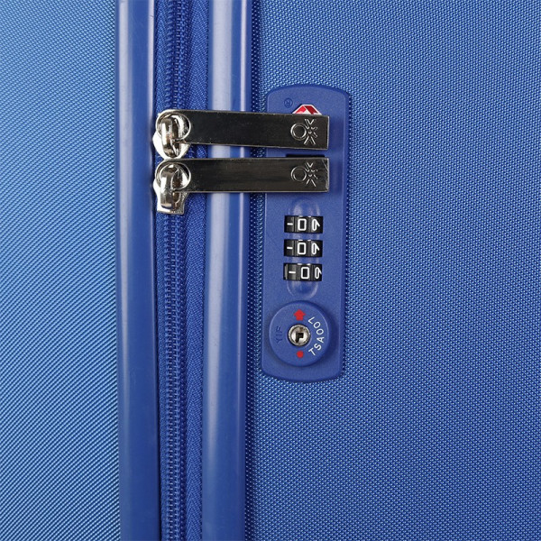 Cestovní kufr United Colors of Benetton Timis L - modrá
