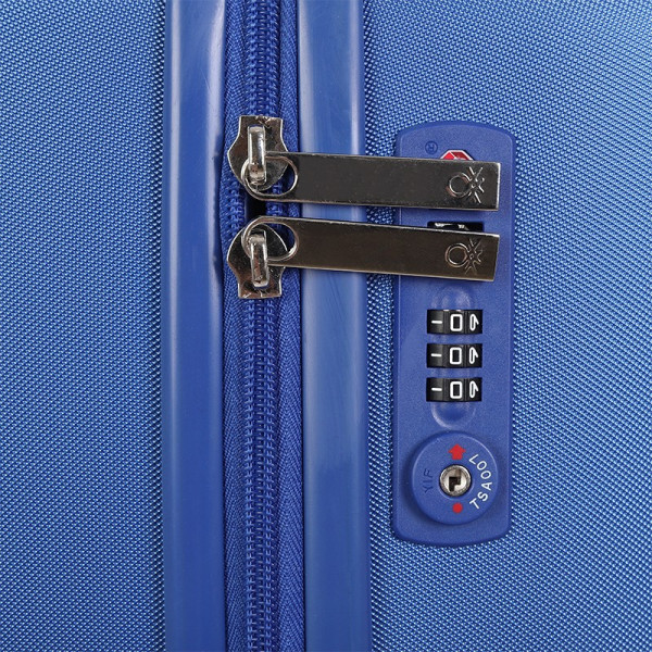 Cestovní kufr United Colors of Benetton Kanes M - modrá