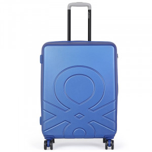 Cestovní kufr United Colors of Benetton Kanes L - modrá