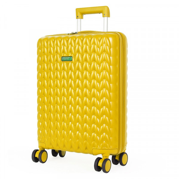 Kabinový cestovní kufr United Colors of Benetton Rider S - žlutá