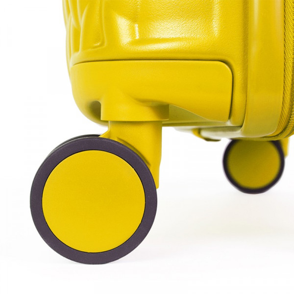 Cestovní kufr United Colors of Benetton Rider M - žlutá
