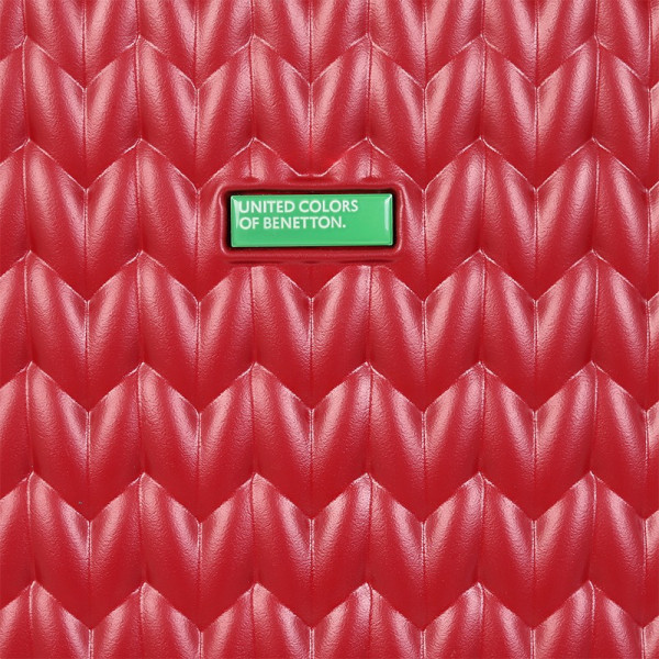 Kabinový cestovní kufr United Colors of Benetton Rider S - vínová