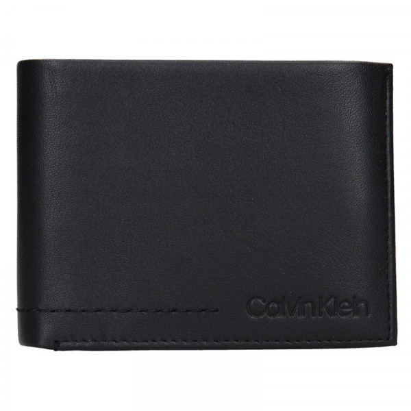 Pánská kožená slim peněženka Calvin Klein Manze - černá