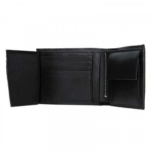 Pánská kožená peněženka Calvin Klein Phillip - černá