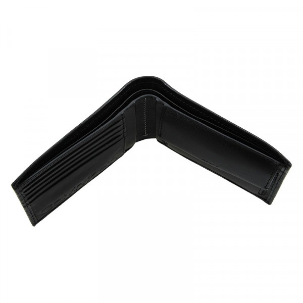 Pánská kožená slim peněženka Calvin Klein Triss - černá