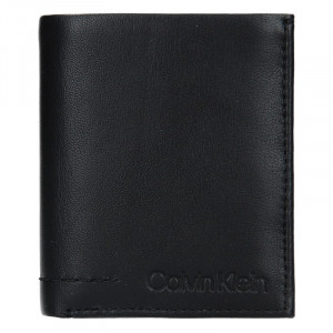 Pánská kožená peněženka Calvin Klein Hopper - černá