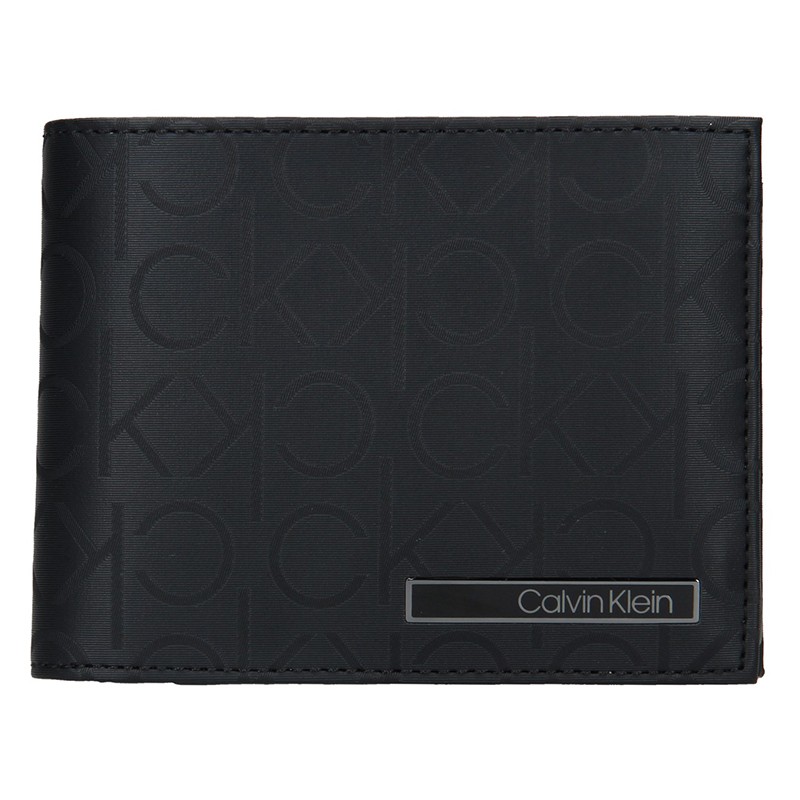 Levně Pánská kožená peněženka Calvin Klein Sven - černá