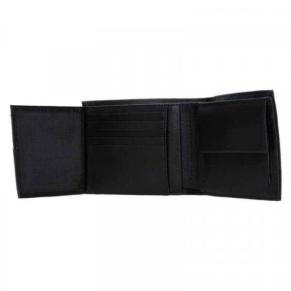 Pánská kožená peněženka Calvin Klein Sven - černá