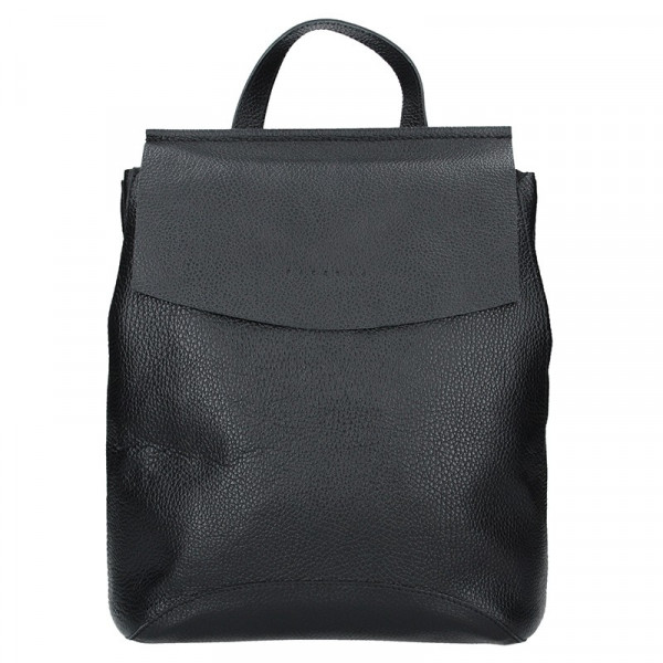 Dámský kožený batoh Facebag Stella - černá