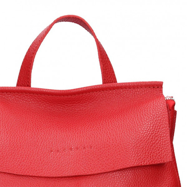 Dámský kožený batoh Facebag Stella - červená