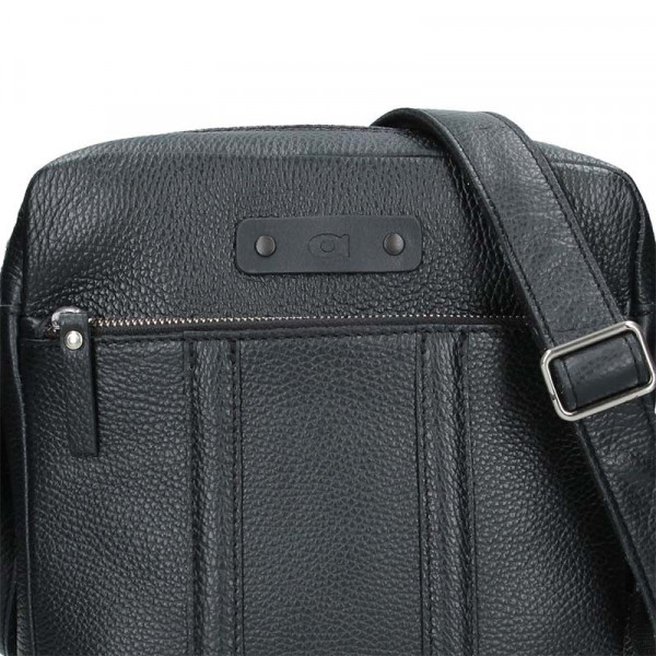 Pánská kožená taška Daag Agrel - černá