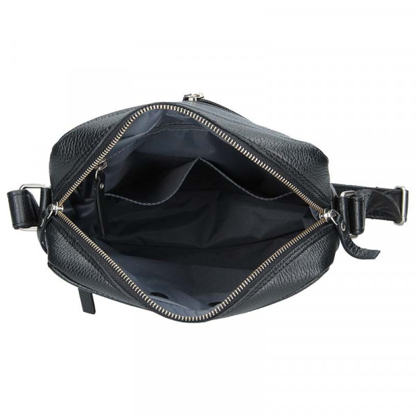 Pánská kožená taška Daag Agrel - černá