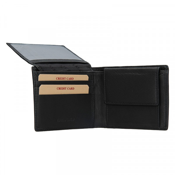 Pánská kožená peněženka Lagen Radoslav - černá