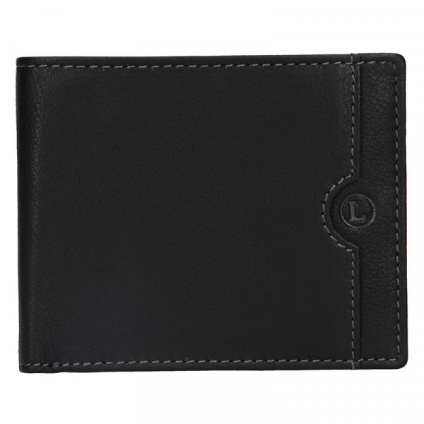 Pánská kožená peněženka Lagen Olha - černá