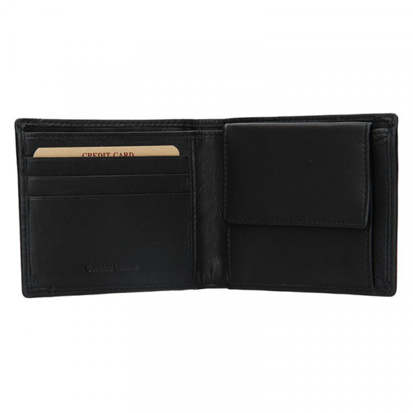 Pánská kožená slim peněženka Lagen Olha - černá