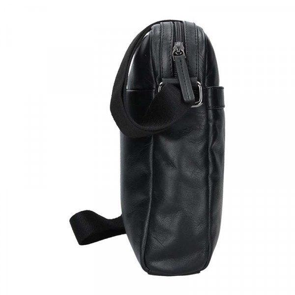 Pánská kožená taška přes rameno Bugatti Robin - černá
