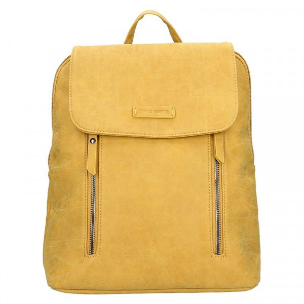 Moderní dámský batoh Enrico Benetti Tinna - žlutá