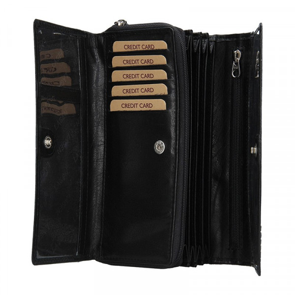 Dámská kožená peněženka Lagen Milena - černá