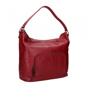 Dámská kožený kabelka Lagen Dana - červená