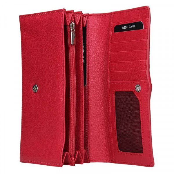 Dámská kožená peněženka Lagen Kasandra - červená