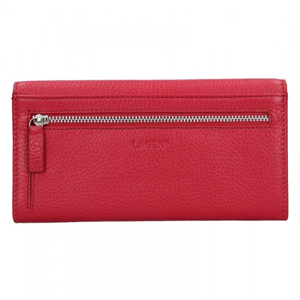 Dámská kožená peněženka Lagen Kasandra - červená